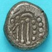 Древняя Индия, индо-сассаниды 1 гадхайя пайса 950-1050 год. Серебро. №4