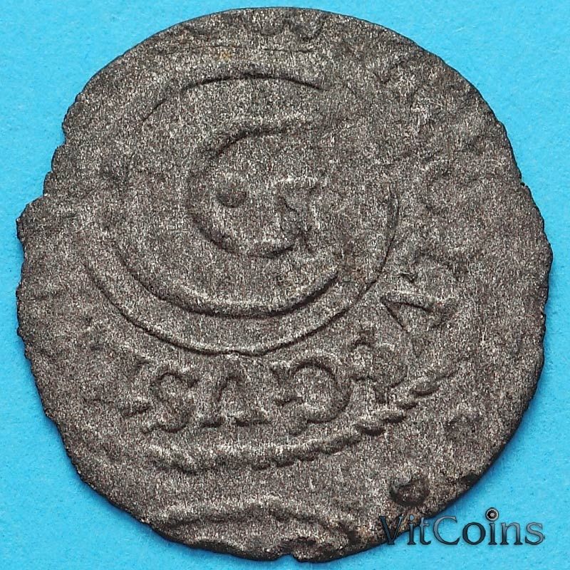 Ливония монета солид  1657 год. Карл X Густав.