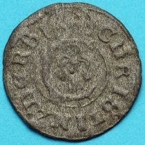 Ливония монета солид 1648 год. Кристина.