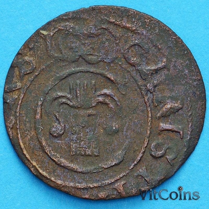 Ливония монета солид 1634-1654 год. Кристина.