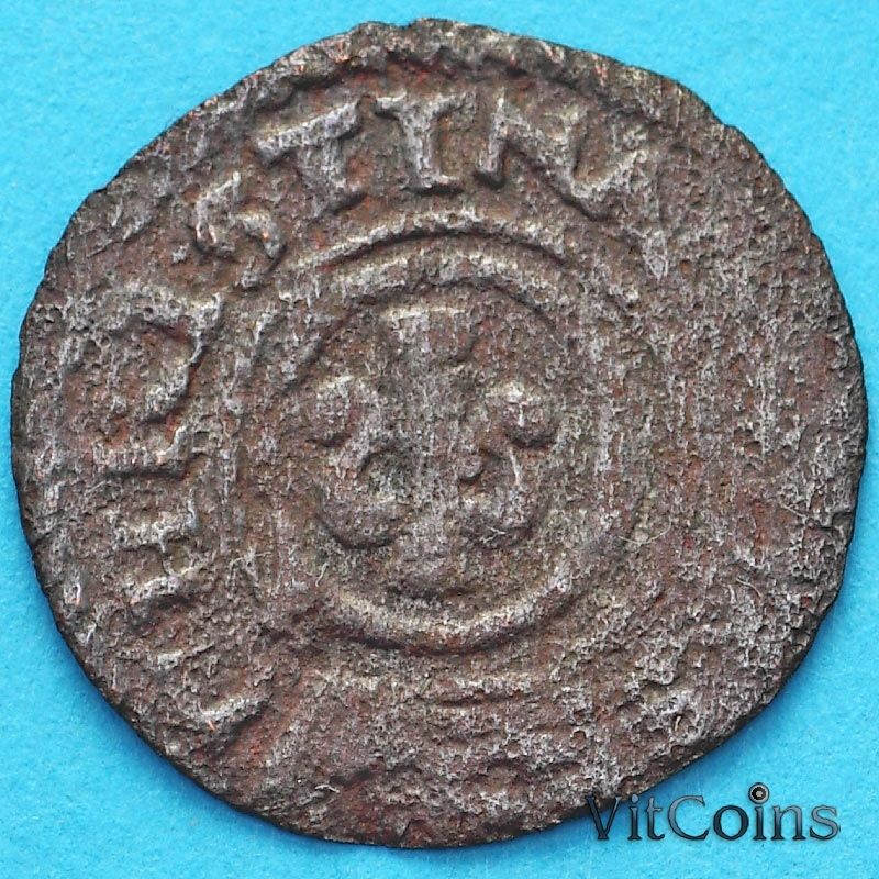 Ливония монета солид 1634-1654 год. Кристина. №2