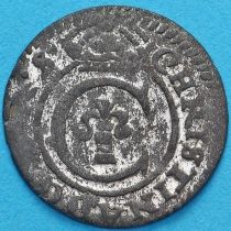 Ливония монета солид 1653 год. Кристина