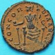 Монета Римская империя, фоллис Феодосий I 392-394 год. Константинополь.