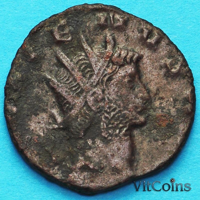Монета Римская империя, Галлиен,  антониниан, 260-268 год. Абунданция.