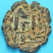 Монета Византия фоллис Констант II 644-645 год.