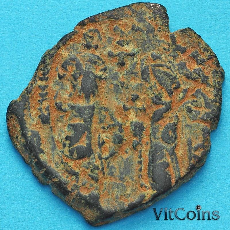 Византия фоллис Ираклий, Ираклий Константин 610-641 год. №3