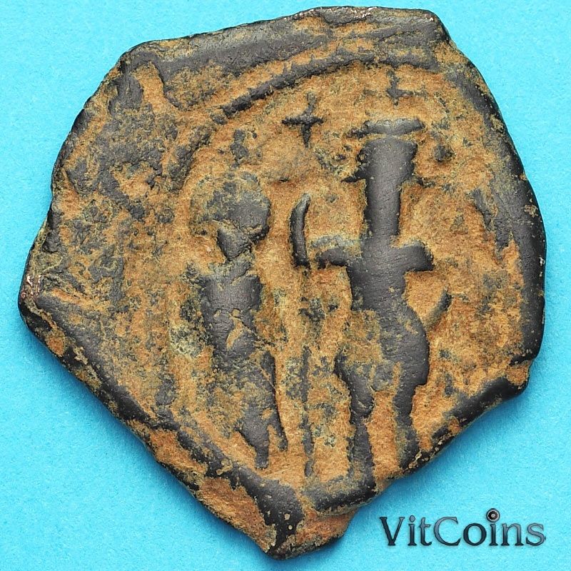 Византия фоллис Ираклий, Ираклий Константин 610-641 год. №13