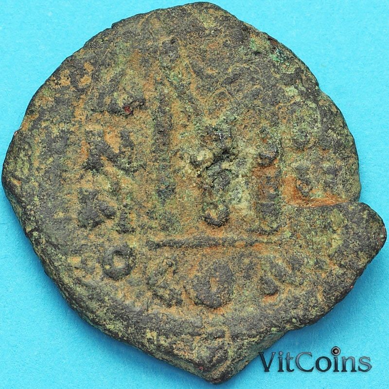 Византия фоллис Ираклий, Ираклий Константин 610-641 год. №15