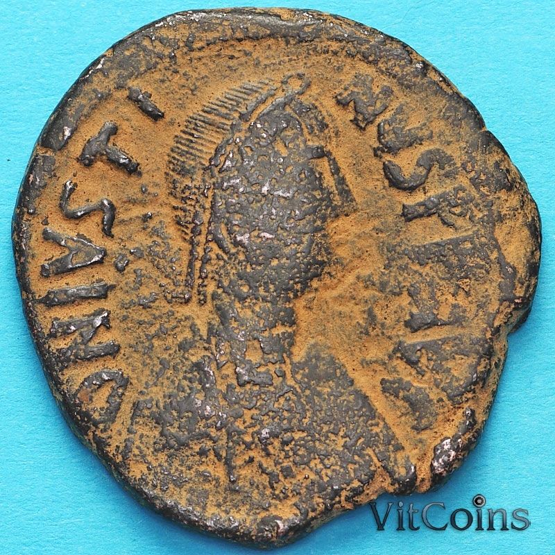 Византия 40 нуммий Юстин 518-527 год.