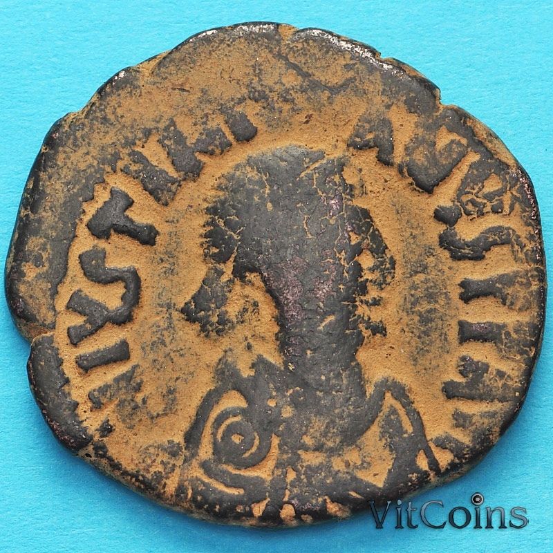 Византия монета 40 нуммий Юстиниан I 527-532  год. №5
