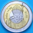 Монета  Антарктические территории 10 долларов 2011 год. Беатификация Иоанна Павла II