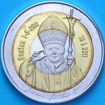 Антарктические территории 10 долларов 2011 год. Беатификация Иоанна Павла II