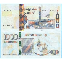 Алжир 1000 динар 2018 год.