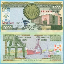 Бурунди 5000 франков 2013 год.