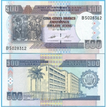 Бурунди 500 франков 2013 год.