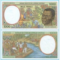 Центральная Африка 1000 франков 2000 год. Габон