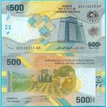 Центральная Африка 500 франков 2025 год.