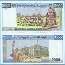 Джибути 2000 франков 2021 год