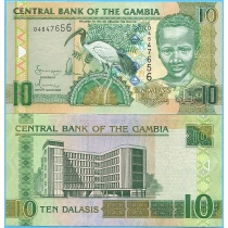Гамбия 10 даласи 2006 год.