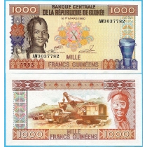 Гвинея 1000 франков 1985 год.