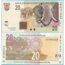 Южная Африка 20 рандов 2005 год.