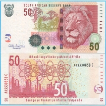 Южная Африка 50 рандов 2009 год.