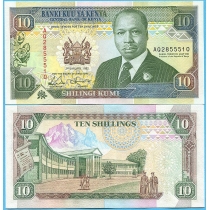 Кения 10 шиллингов 1992 год.