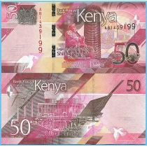 Кения 50 шиллингов 2019 год.