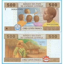 Центральная Африка 500 франков 2017 год. Конго