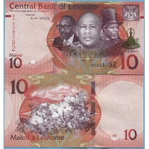 Лесото 10 малоти 2024 год.