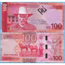 Намибия 100 долларов 2025 год.