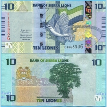 Сьерра-Леоне 10 леоне 2022 год.