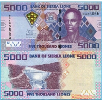 Сьерра-Леоне 5000 леоне 2021 год.