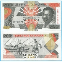 Танзания 200 шиллингов 1993 год.