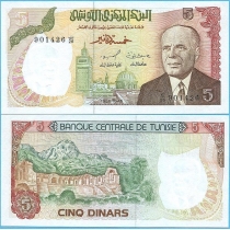 Тунис 5 динар 1980 год.