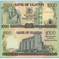 Уганда 1000 шиллингов 2009 год.