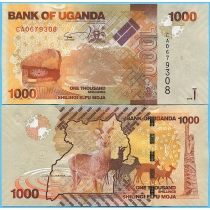 Уганда 1000 шиллингов 2015 год.