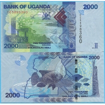 Уганда 2000 шиллингов 2019 год.