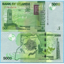 Уганда 5000 шиллингов 2019 год.