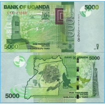 Уганда 5000 шиллингов 2021 год.