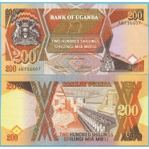 Уганда 200 шиллингов 1987 год.