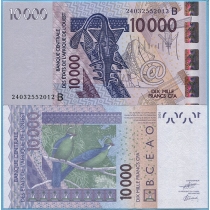 Западная Африка 10000 франков 2024 год. Бенин