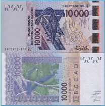 Западная Африка 10000 франков 2024 год. Нигер