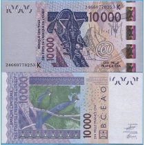 Западная Африка 10000 франков 2024 год. Сенегал