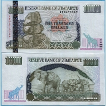 Зимбабве 1000 долларов 2003 год.