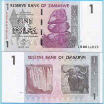 Зимбабве 1 доллар 2007 год.