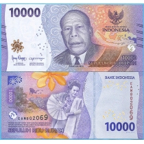 Индонезия 10000 рупий 2022 год.