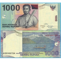Индонезия 1000 рупий 2011 год.