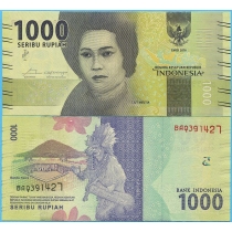 Индонезия 1000 рупий 2016 (2017) год.