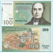 Литва 100 лит 2000 год.